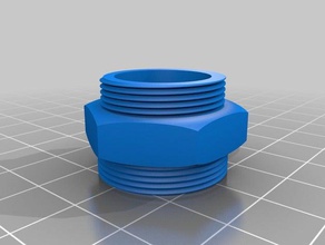 m24 m22 uk tap adaptor kitchen & dining connector pipe 3d print model - Mito3D