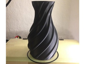 spiral vazo dekor çiçek 3d print model - Mito3D