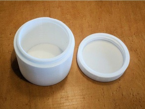 round screw-top box containers container 3d print model - Mito3D