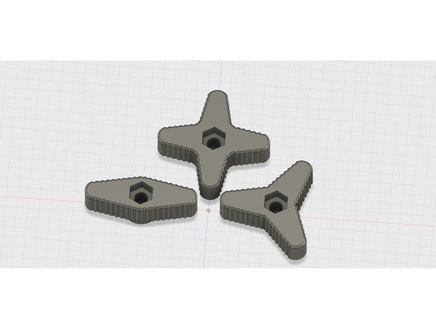 perillas m6 tornillos partes 3D print model - Mito3D