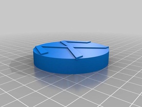 desk hole cover vw 3d printing 3d print model - Mito3D