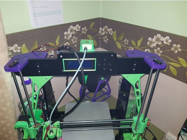 anet a8 arka bowden lcd montaj 3d yazıcı parçaları yükseltme monte edin 3D print model - Mito3D