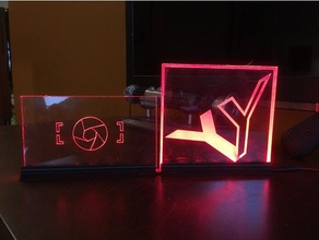 led bar electronics strip sign 3d print model - Mito3D