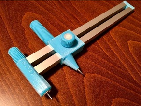brújula círculo cortador herramientas de mano corte 3d print model - Mito3D