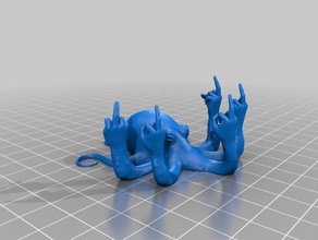 fucktopus - remixé de nouveau sculptures 3d print model - Mito3D
