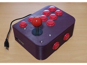 ultimate retropie joystick controller -- remix video giochi caso il lampone raspberry pi 3d print model - Mito3D