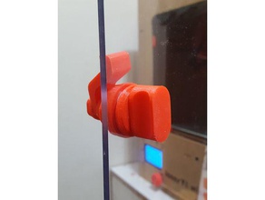 door lock 3d printer accessories cabinet latch fechadura knob trinco 3d print model - Mito3D