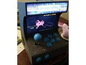 print n play arcade video games cabinet bartop retrogaming retropie case retro gaming pie 3d print model - Mito3D