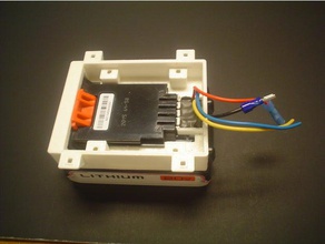 adaptador de black&decker baterías iones litio diy el soporte la batería black decker litio-ion 3d print model - Mito3D