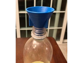 parametric bottle funnel household supplies 3d print model - Mito3D