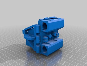 anet a8 clip modular x carro - e3d v6 bowden Impresora 3d de las piezas xcarriage 3d print model - Mito3D