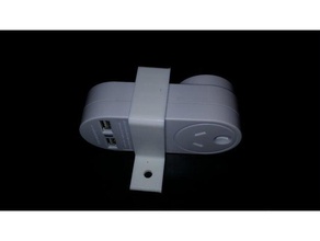 bracket plug usb charger organization electrical 3d print model - Mito3D