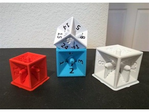24 colindado mueren 6 lados tesseract inspirado resultados posibles matemáticas juegos de mesa los dados la probabilidad juego parte superior 3d print model - Mito3D