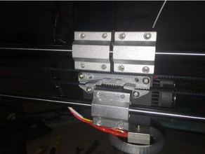 self locking x belt holder anet a8 2017 3d printer parts mods upgrade 3d print model - Mito3D