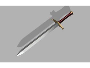 konosuba escuridão espada adereços anime sword lâmina cosplay a dungeon fantasia prop busca 3d print model - Mito3D
