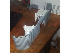 générique journal fort bâtiments et structures composé la forteresse journaux miniature 3d print model - Mito3D