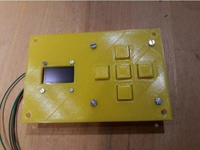 eletrônica placa frontal, botões de exibição diy 3d print model - Mito3D