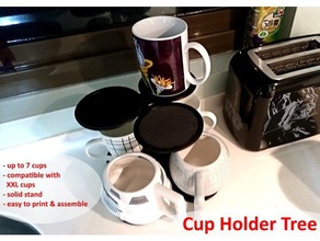 cup holder tree kitchen & dining decoration home kitchenware storage 3d print model - Mito3D