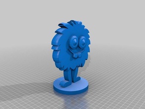 tüylü canavar heykeller 3d print model - Mito3D