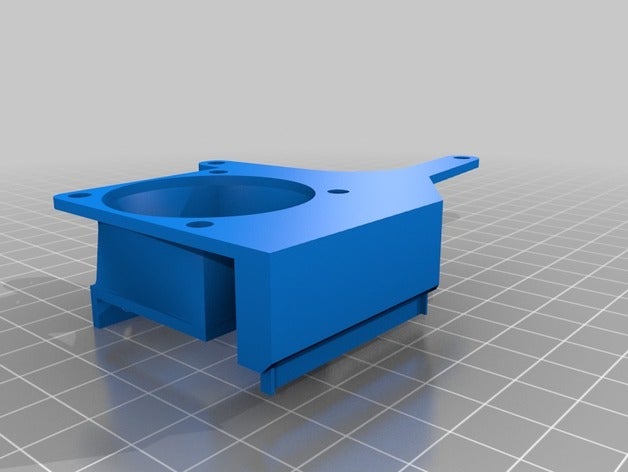 chimera fan mount 40mm hot end 50mm radial part cooling 3d printer parts e3d k8200 velleman 3drag 3D print model - Mito3D