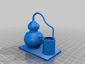 alambicco arredamento la distillazione distiller moonshine potstill raddrizzatore 3d print model - Mito3D
