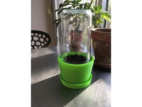 vaso mini-serre all'aperto e giardino pot 3d print model - Mito3D