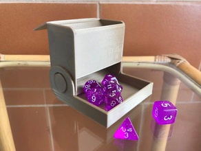 compact dice tower box 3d print model - Mito3D