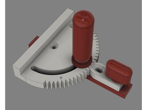 plateau inclinable version 3 dents machine tools 3d print model - Mito3D