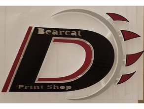 bearcat 3d negocio de impresión logotipo La en el 3d print model - Mito3D