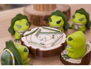 taiwanesische mahjong mini-Requisiten Requisiten der Miniatur 3d print model - Mito3D