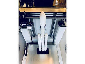 spacex falcon heavy 1 200 escala veículos 3d print model - Mito3D