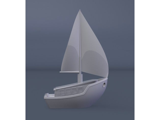 3dbenchy sailboat 3d printing benchy sail boat 3D print model - Mito3D