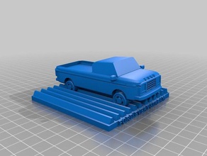 ford every stream sculptural play-on-words sculptures joke pickup truck 3d print model - Mito3D