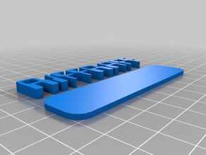 monoprice mini v2 name tag 3d printing 3d print model - Mito3D