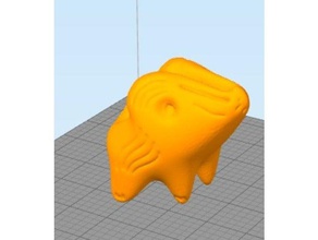 baby pig zombie - pog -ralph sculture anet a8 animali di halloween maiale sculptris la scultura 3d print model - Mito3D