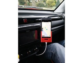 nexus 5x car holder flip case charger mobile phone smartphone 3d print model - Mito3D