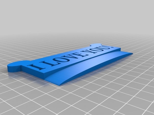 love you 3d printing 3D print model - Mito3D