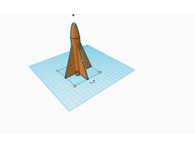 Modell-Rakete sport & im freien fliegende Ding Rakete 3D print model - Mito3D