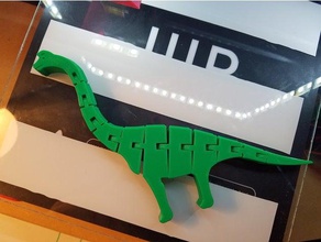 flexy brachiosaurus giochi e giocattoli articolato dinosauro flex flexi flessibile fossili stampa luogo buon giocattolo 3d print model - Mito3D