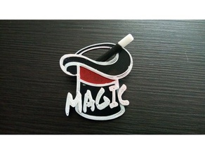 magic hat pin os acessórios 3d print model - Mito3D