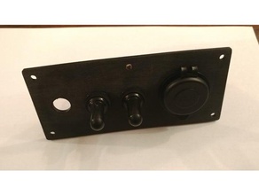 panel de interruptores la automoción 3d print model - Mito3D