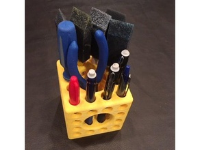 square tool holder art tools 3d print model - Mito3D