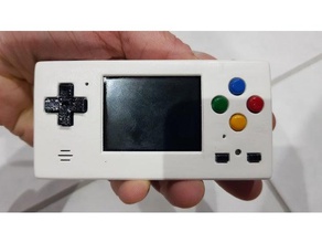 case piboy micro video games enclosure portable game system raspberry pi zero retrogaming retropie videogame 3d print model - Mito3D