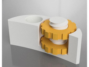 kossel yatak kelepçe tekrar karıştırılır 3d yazıcı parçaları anycubic tesviye printbed 3d print model - Mito3D