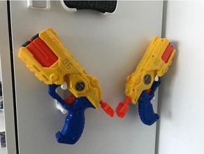 nerf pistola di montaggio a parete giocattolo & accessori gioco il monte nerfgun organizzazione organizzatore muro 3d print model - Mito3D
