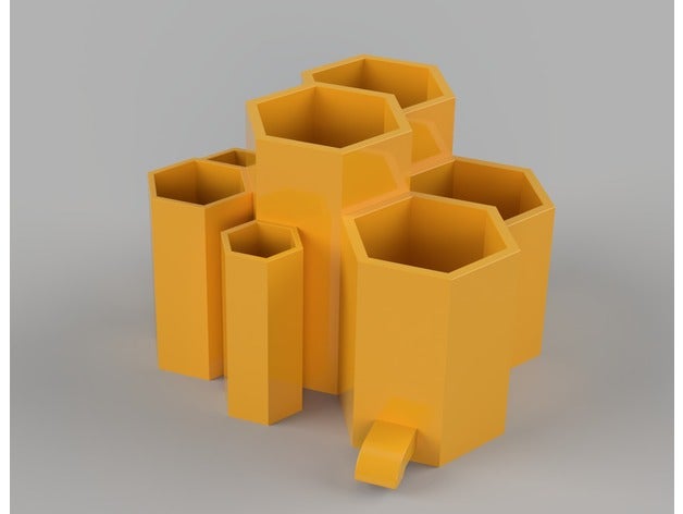 cutlery drainer kitchen & dining dryer holder dish rack hexagonal sink 3D print model - Mito3D