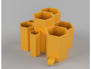 escorredor de talheres cozinha e sala jantar secador titular louça hexagonal pia 3d print model - Mito3D