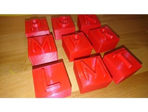 lego-duplo lettre de brique jouets & accessoires jeux 3d print model - Mito3D