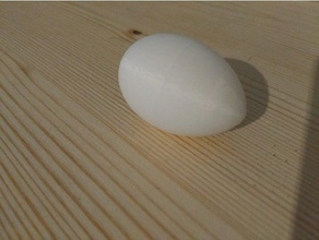 personalizable huevo modelo - dos halfes decoración de 3d print model - Mito3D