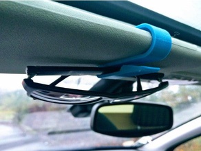 sunglasses car sun visor clip - remix tool holders & boxes 3d print model - Mito3D